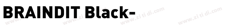 BRAINDIT Black字体转换